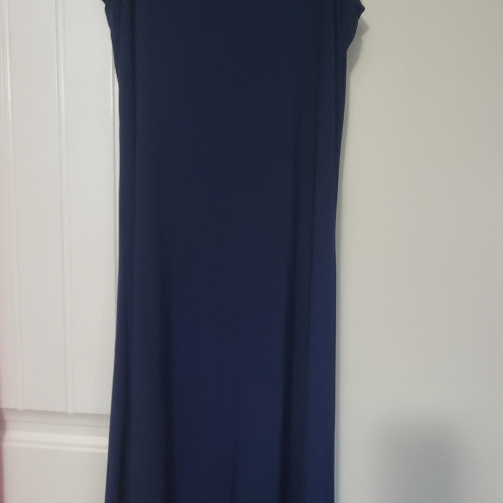 Attitudes by Renee Deep Blue Maxi Dress